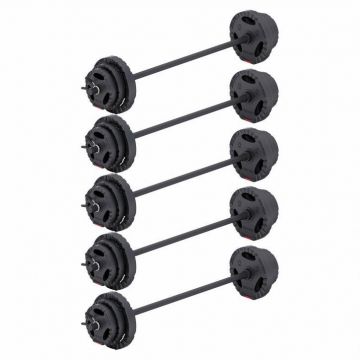 Bară aerobic 130 cm cu cleme 30/31 mm Gorilla Sports
