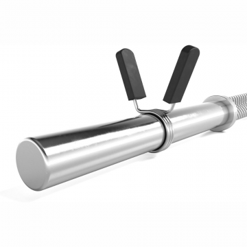 Bara de haltere de 120-180 cm, 30mm, pana la 120 kg, otel, crom, blocare cu arc ScSports