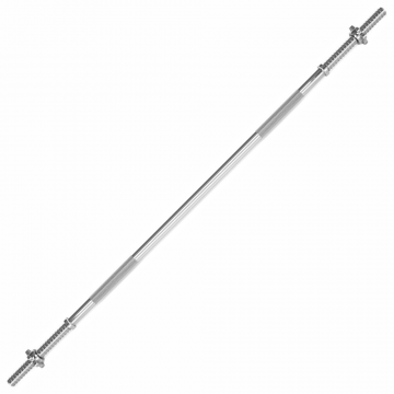 Bara de haltere de 180 cm, 30mm, pana la 120 kg, otel, crom, blocare cu stea ScSports