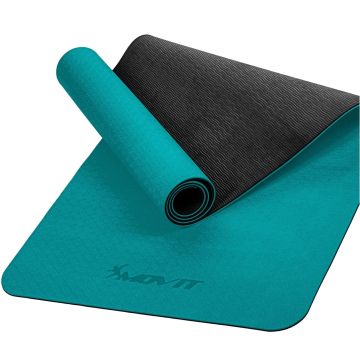 Covoras de gimnastica TPE, 190x60x0,6cm MOVIT, Multiple Culori