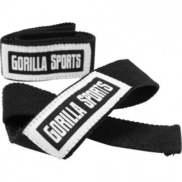 Curele de ridicare Negru/Alb Gorilla Sports