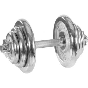 Gantera, greutate 20-30 Kg, otel cromat MOVIT