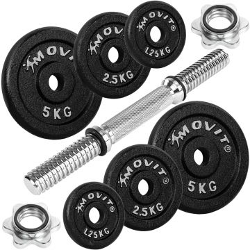 Gantera profesionala, 10 - 30 KG, fonta MOVIT