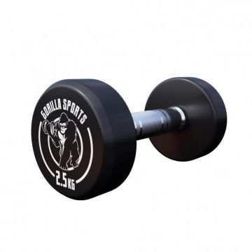Ganteră rotundă fixă 2,5-40 Kg Gorilla Sports