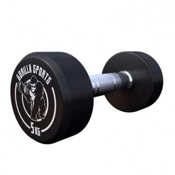 Ganteră rotundă fixă 2,5-40 Kg Gorilla Sports