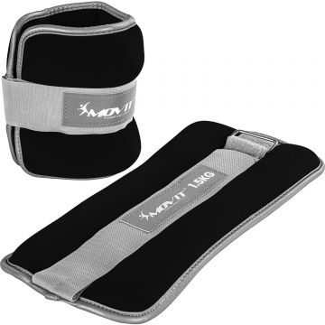 Greutati din neopren pentru incheietura mana/glezna 1-4kg negru MOVIT