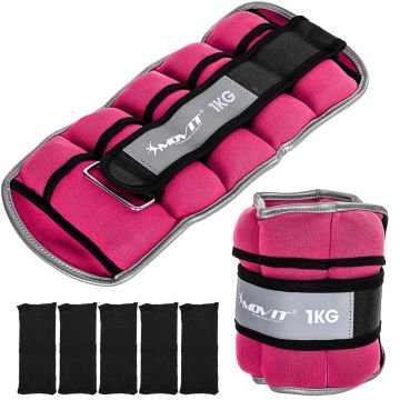 Greutati din neopren pentru incheietura mana/glezna 2-6 kg, diferite culori, MOVIT
