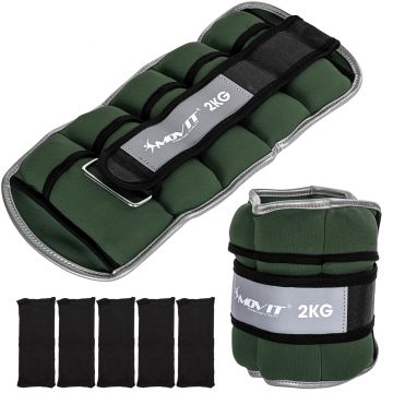 Greutati din neopren pentru incheietura mana/glezna 2-6 kg, diferite culori, MOVIT