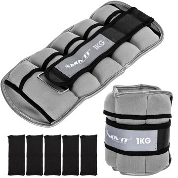 Greutati din neopren pentru incheietura mana/glezna 2-6 kg, diferite culori, MOVIT