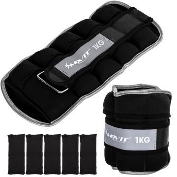 Greutati din neopren pentru incheietura mana/glezna 2-6 kg, diferite culori, MOVIT