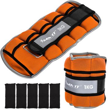 Greutati din neopren pentru incheietura mana/glezna 2-6 kg, diferite culori, MOVIT