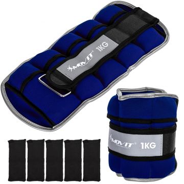 Greutati din neopren pentru incheietura mana/glezna 2-6 kg, diferite culori, MOVIT