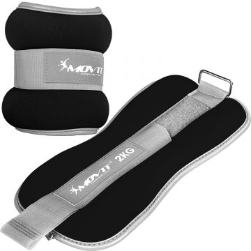 Greutati pentru incheietura mana/glezna 2 x 0.5 KG - 3 KG, negru MOVIT