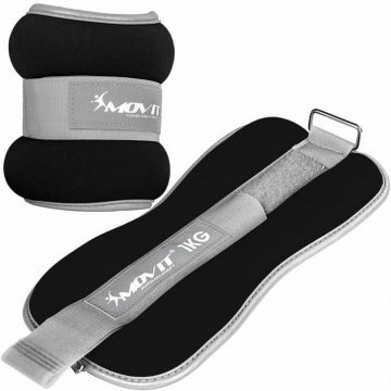 Greutati pentru incheietura mana/glezna 2 x 0.5 KG - 3 KG, negru MOVIT