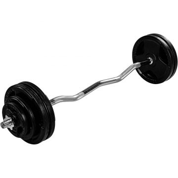 Haltera, greutate 35 Kg, discuri cu prindere, fonta MOVIT