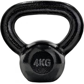Kettlebell, 4 kg - 28 kg, fonta, negru ScSports