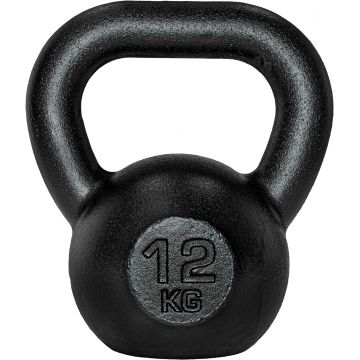 Kettlebell, 8-16 kg, fonta, maner ergonomic, negru ScSports