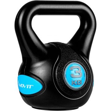 Kettlebell, ciment, 3 - 20 KG, negru MOVIT