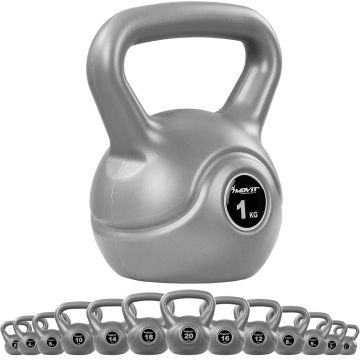 Kettlebell, de 1-20 kg, gri MOVIT