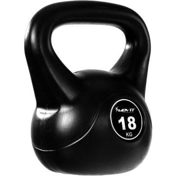Kettlebell, negru, MOVIT, 3 - 20 KG