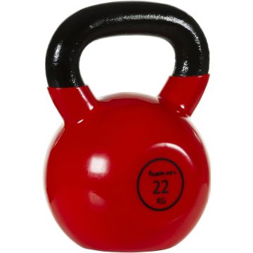 Kettlebell profesional, 2 - 24 KG, fonta, rosu MOVIT