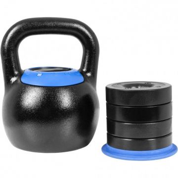 Kettlebell reglabil 8 kg - 16 kg sau 16 kg - 24 kg Gorilla Sports
