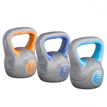 Kettlebell Stylish umplut cu ciment 2-20 KG Gorilla Sports