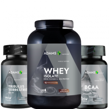 Pachet Izolat Ciocolata, Tribulus, BCAA