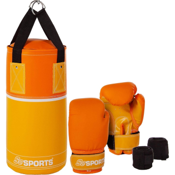 Sac de box si accesorii, pentru copii, portocaliu, ScSports