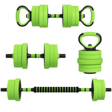 SPORTNOW Set Greutăți Sala de Sport 4 în 1 de 20kg, Convertibil în Kettlebell, 2 Gantere, Bară de Haltere și Suport pentru Flotări, Verde | Aosom Romania SPORTNOW Set Greutăți Sala de Sport 4 în 1 de 20kg, Convertibil în Kettlebell, 2 Gantere, Bară de Haltere și Suport pentru Flotări, Verde | Aosom Romania