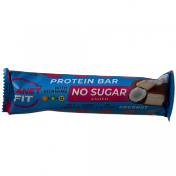 Baton de proteine cu vitamine Coconut 40g Brain Foods Baton de proteine cu vitamine Coconut 40g Brain Foods