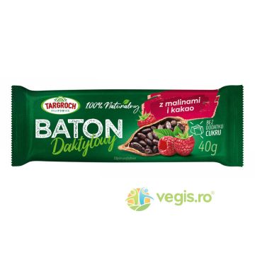 Baton din Curmale cu Zmeura si Cacao fara Zahar Adaugat 40g