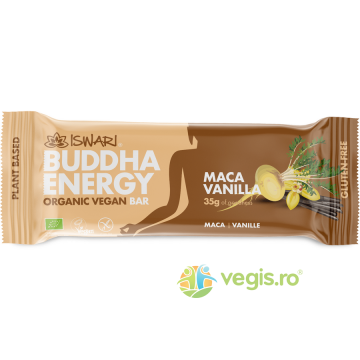 Baton Energizant cu Maca si Vanilie fara Gluten Ecologic/Bio 35g