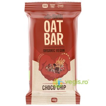 Baton Energizant din Ovaz si Chipsuri de Ciocolata fara Gluten Ecologic/Bio 35g