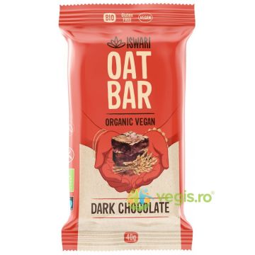 Baton Energizant din Ovaz si Ciocolata Neagra fara Gluten Ecologica/Bio 40g