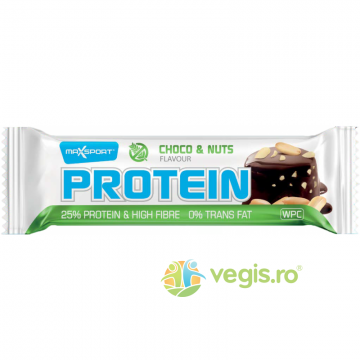 Baton Proteic 25% Proteine cu Ciocolata si Alune fara Gluten 60g