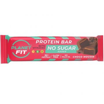 Baton proteic cu vitamine, Choco Mousse, 40g, Brain Foods Baton proteic cu vitamine, Choco Mousse, 40g, Brain Foods