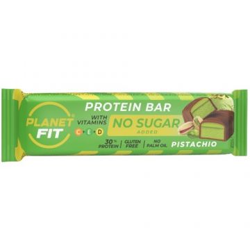 Baton proteic cu vitamine, Pistachio, 40g, Brain Foods Baton proteic cu vitamine, Pistachio, 40g, Brain Foods