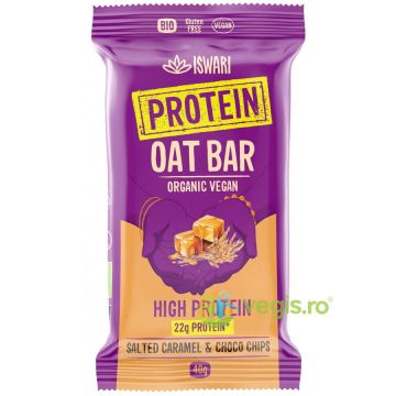 Baton Proteic din Ovaz si Caramel Sarat fara Gluten Ecologic/Bio 40g