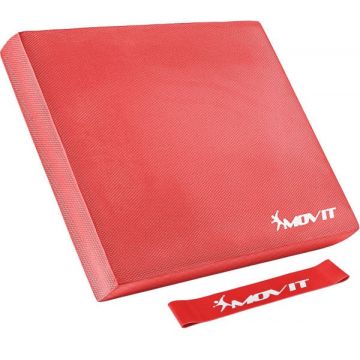 Caramida suport umeri yoga echilibru + banda de gimnastica, Multiple Culori MOVIT