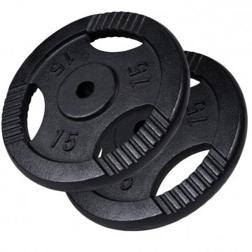 Disc din fontă , Argintiu/Negru, 1,25-20 Kg Gorilla Sports