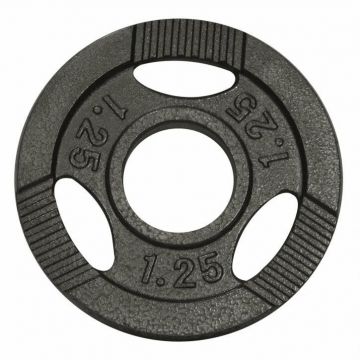 Disc din fontă , Argintiu/Negru, 1,25-20 Kg Gorilla Sports
