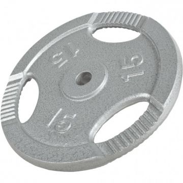 Disc din fontă , Argintiu/Negru, 1,25-20 Kg Gorilla Sports