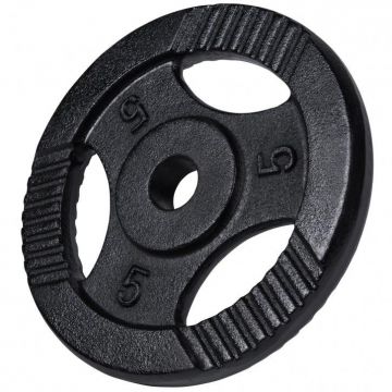Disc din fontă , Argintiu/Negru, 1,25-20 Kg Gorilla Sports