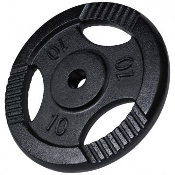 Disc din fontă , Argintiu/Negru, 1,25-20 Kg Gorilla Sports