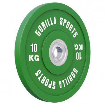 Disc Olimpic Bumper Profesional 5-25 Kg Gorilla Sports