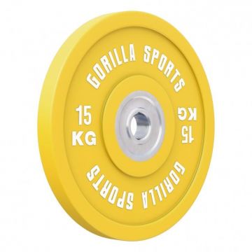 Disc Olimpic Bumper Profesional 5-25 Kg Gorilla Sports
