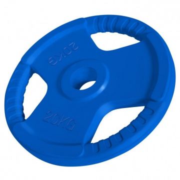 Discuri din fier cauciucat olimpice cu maner 1,25-25 Kg 50/51mm Gorilla Sports