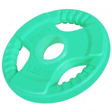 Discuri din fier cauciucat olimpice cu maner 1,25-25 Kg 50/51mm Gorilla Sports