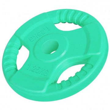 Discuri din fontă cauciucat cu grip 1,25-25Kg, 31mm Gorilla Sports